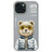 iPhone 15 Nimmy Friends Cool&Cute 2.0 bjørne cover - grå