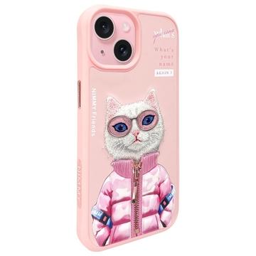 iPhone 15 Nimmy Friends Cool&Cute 2.0 katte cover - Pink