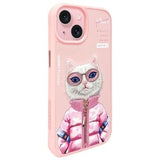 iPhone 15 Nimmy Friends Cool&Cute 2.0 katte cover - Pink
