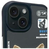 iPhone 15 Nimmy Friends Cool&Cute 2.0 Hund Cover - Sort