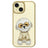 iPhone 15 Nimmy Friends Glasses Cool Hund Cover - Kaki