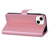 iPhone 15 Ugle Rhinsten Pung - Rødguld