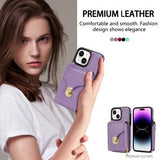 iPhone 15 Plus Alt-i-et cover med pung og rem - Lilla