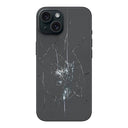 iPhone 15 Plus Bagcover Reparation - kun glasset - Sort
