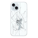 iPhone 15 Plus Bagcover Reparation - kun glasset - Blå