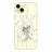 iPhone 15 Plus Bagcover Reparation - kun glasset - Gul