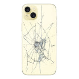iPhone 15 Plus Bagcover Reparation - kun glasset - Gul