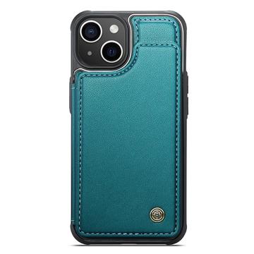 iPhone 15 Plus Caseme C22-etui RFID-kortpung - grøn