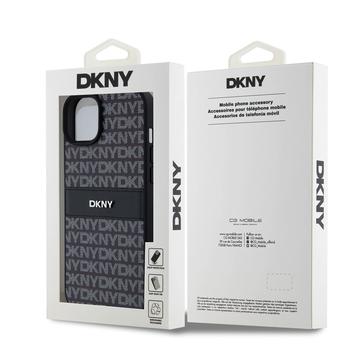 iPhone 15 Plus DKNY Repeat Pattern Tonal Stripe Cover - Sort