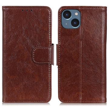 iPhone 15 Plus Elegant Series Pung med Stativfunktion - Brun