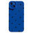 iPhone 15 Plus Slim TPU-cover med hjertemønster - blå / sort