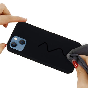 iPhone 15 Plus Liquid Silicone Cover - Sort