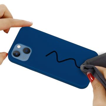 iPhone 15 Plus Liquid Silicone Cover - Blå