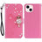 iPhone 15 Plus Ugle Rhinsten Pung - Hot Pink