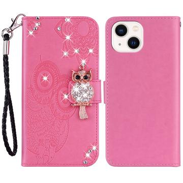 iPhone 15 Plus Ugle Rhinsten Pung - Hot Pink