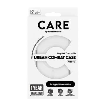 iPhone 15 Plus PanzerGlass Care Urban Combat Cover - MagSafe-kompatibel - Hvid