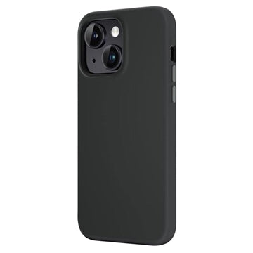 iPhone 15 Plus Saii Premium MagSafe Liquid Silikone Cover - Sort