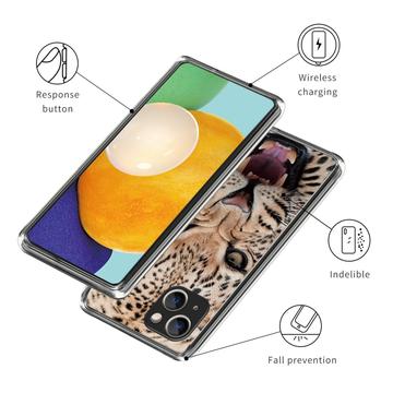 iPhone 15 Plus Stilfuld Ultra-Slim TPU Cover - Leopard