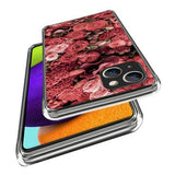 iPhone 15 Plus Stilfuld Ultra-Slim TPU Cover - Røde Blomster