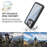 iPhone 15 Pro Active Series IP68 Vandtæt Taske - Sort