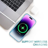 iPhone 15 Pro Ahastyle WE13 360 Beskyttelse Hybrid Cover - Farverig bølge