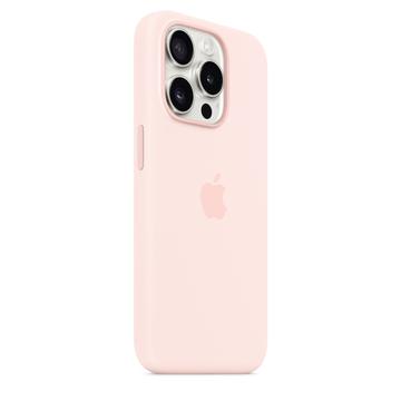 iPhone 15 Pro Apple Silikone Cover med MagSafe MT1F3ZM/A - Lysepink