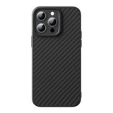 iPhone 15 Pro Baseus-etui i syntetisk fiber + skærmbeskytter i hærdet glas