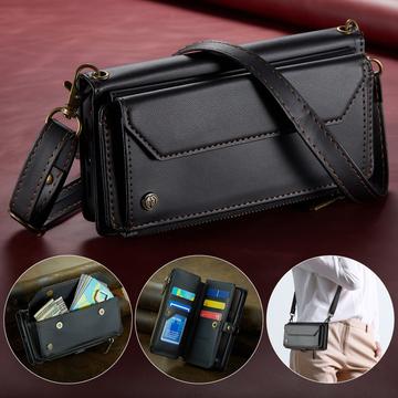 iPhone 15 Pro CaseMe C36 RFID Taske / Etui m. Pung - Sort