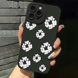 iPhone 15 Pro TPU-cover med bomuldskrans - sort