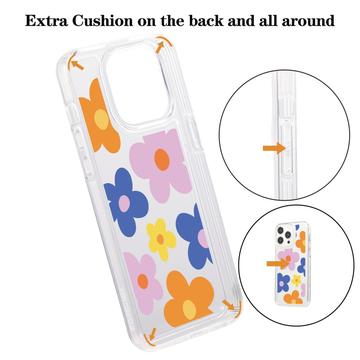 iPhone 15 Pro Fashion TPU Cover - farverige blomster
