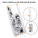 iPhone 15 Pro Fashion TPU Cover - Rose omrids