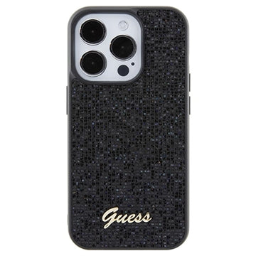 iPhone 15 Pro Guess Disco Metal Script Logo Cover - Sort