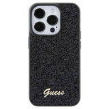 iPhone 15 Pro Guess Disco Metal Script Logo Cover - Sort