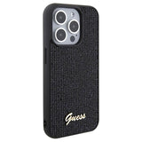 iPhone 15 Pro Guess Disco Metal Script Logo Cover - Sort