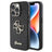 iPhone 15 Pro Guess Fixed Glitter 4G Metal Logo Cover - Sort