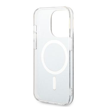 iPhone 15 Pro Guess IML 4G-etui - MagSafe-kompatibel - sort