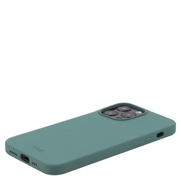 iPhone 15 Pro Holdit Silikone Cover - mosgrøn