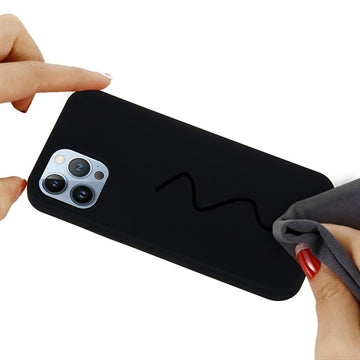 iPhone 15 Pro Liquid Silicone Cover - Sort