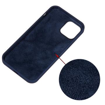 iPhone 15 Pro Liquid Silicone Cover - Mørkeblå