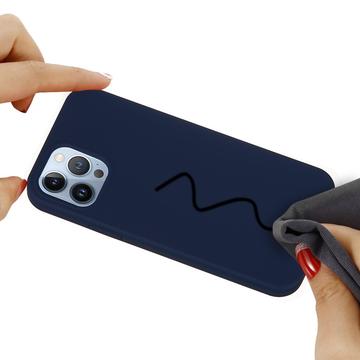 iPhone 15 Pro Liquid Silicone Cover - Mørkeblå
