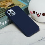 iPhone 15 Pro Liquid Silicone Cover - Mørkeblå