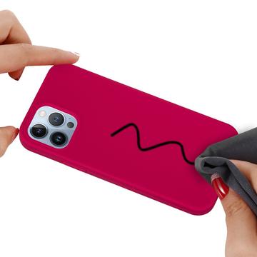iPhone 15 Pro Liquid Silicone Cover - Hot Pink