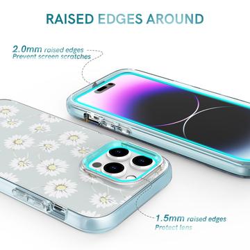 iPhone 15 Pro Max Ahastyle WE13 360 Beskyttelse Hybrid Cover - Tusindfryd
