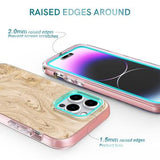 iPhone 15 Pro Max Ahastyle WE13 360 Beskyttelse Hybrid Cover - Guldmarmor