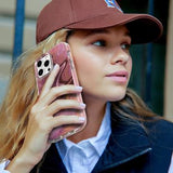 iPhone 15 Pro Max Ahastyle WE13 360 Beskyttelse Hybrid Cover - Lilla marmor