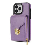 iPhone 15 Pro Max Alt-i-et cover med pung og rem - Lilla