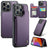 iPhone 15 Pro Max Caseme C22-etui RFID-kortpung - lilla
