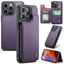 iPhone 15 Pro Max Caseme C22-etui RFID-kortpung - lilla