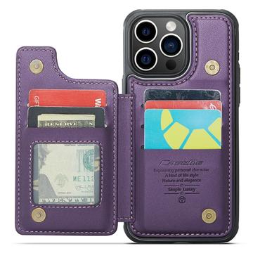 iPhone 15 Pro Max Caseme C22-etui RFID-kortpung - lilla