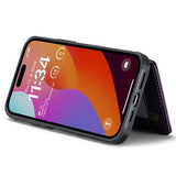 iPhone 15 Pro Max Caseme C22-etui RFID-kortpung - lilla